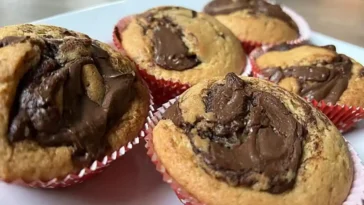 Nutella Muffins Rezept, unglaublich schnell und lecker!