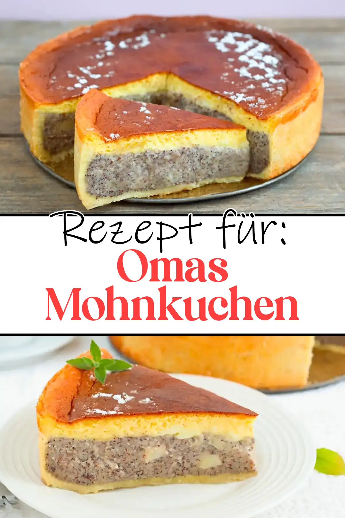 Omas Mohnkuchen Rezept mit Schmand