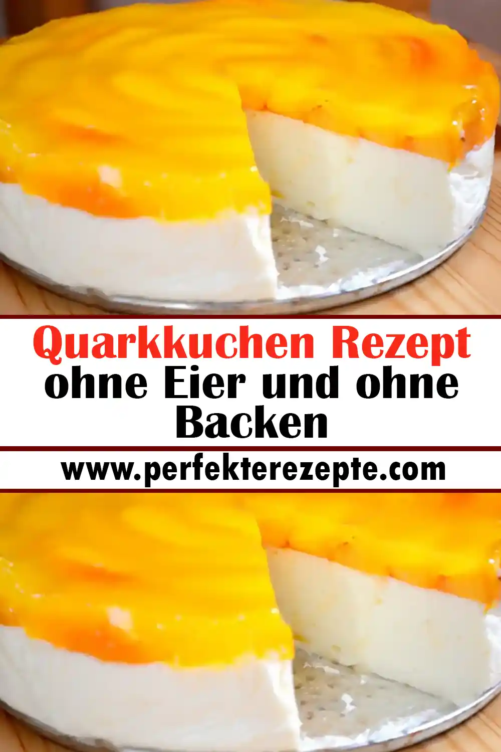 Quarkkuchen Rezept ohne Eier und ohne Backen