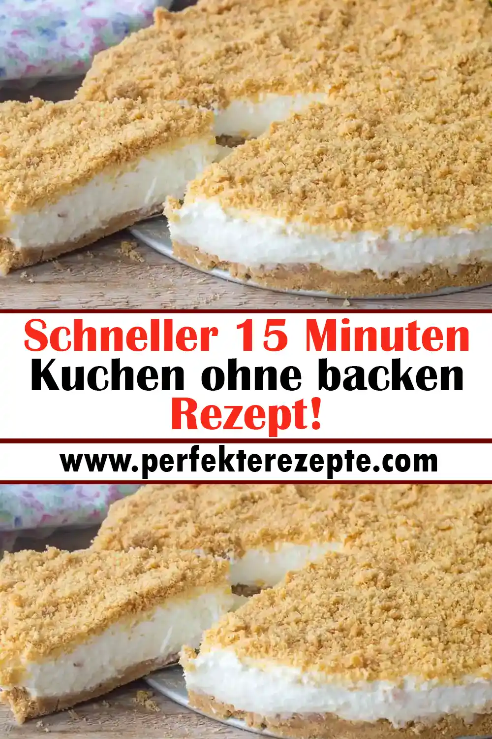 Schneller 15 Minuten Kuchen ohne backen Rezept!