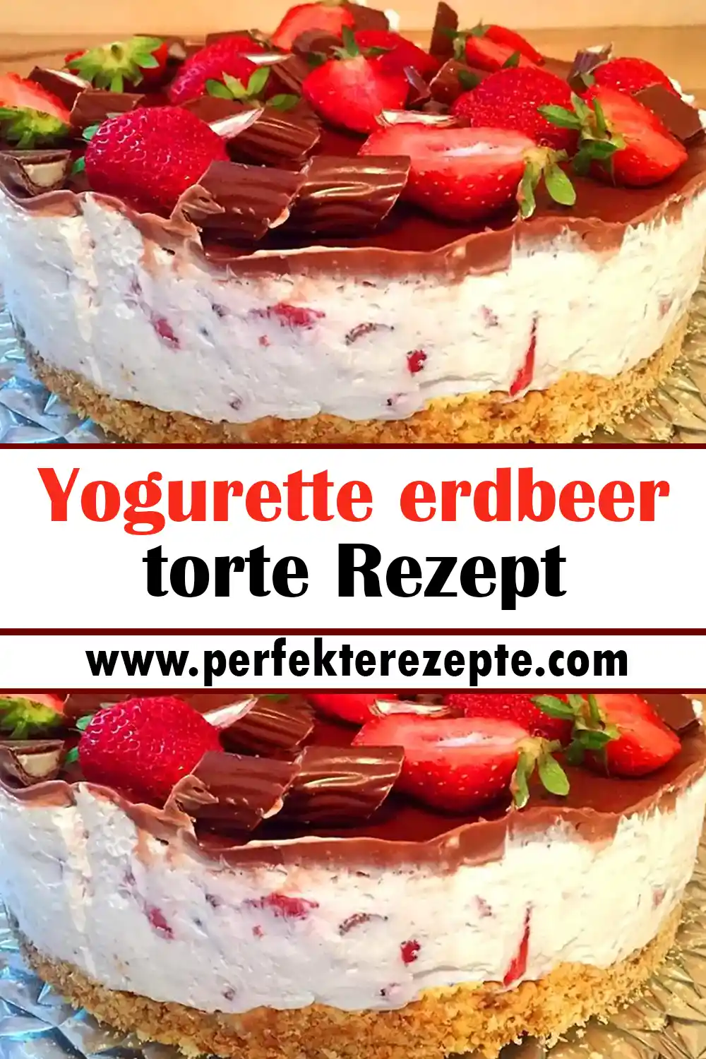 Yogurette Erdbeer Torte Rezept