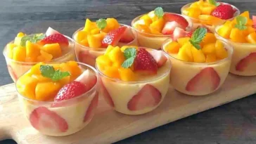 5 Minuten Mango Dessert Rezept, viel besser als Eis!