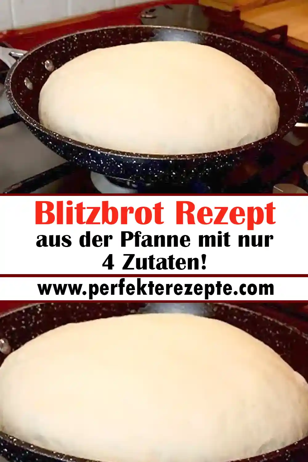 Blitzbrot Rezept aus der Pfanne mit nur 4 Zutaten!