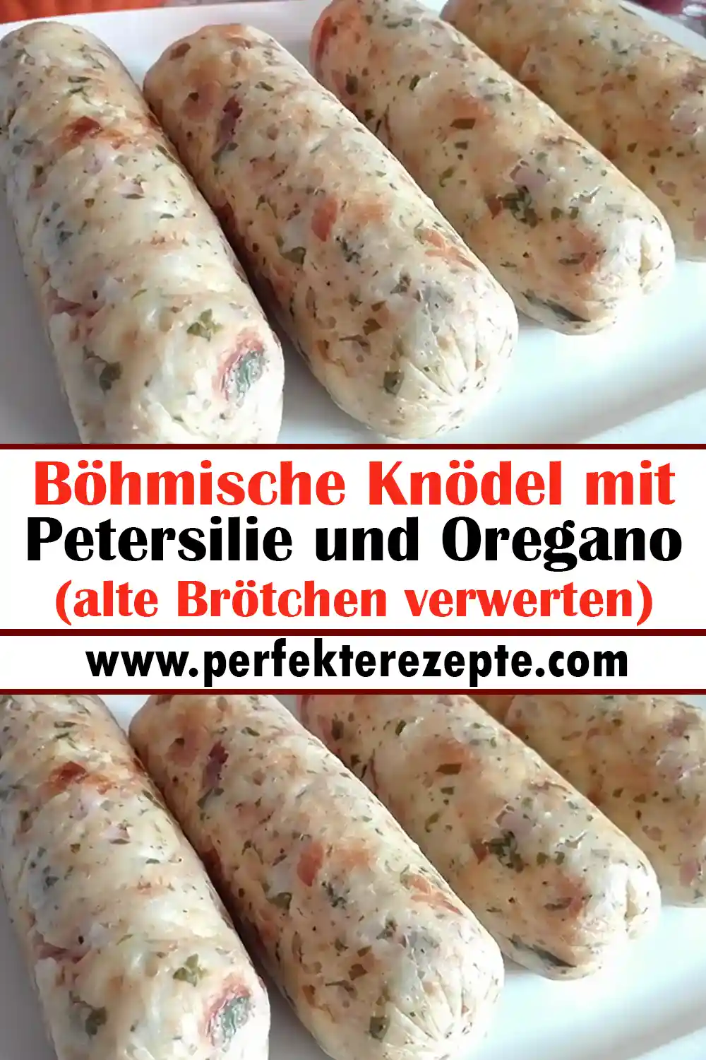 Böhmische Knödel mit Petersilie und Oregano Rezept (alte Brötchen verwerten)