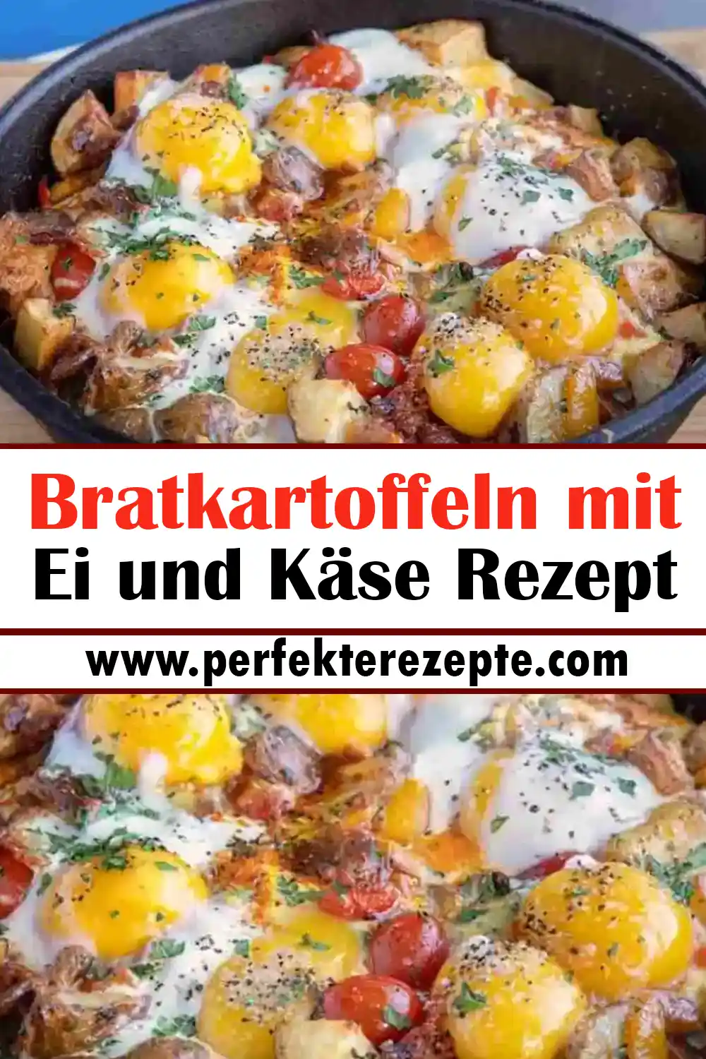 Bratkartoffeln mit Ei und Käse Rezept: Einfach und Lecker