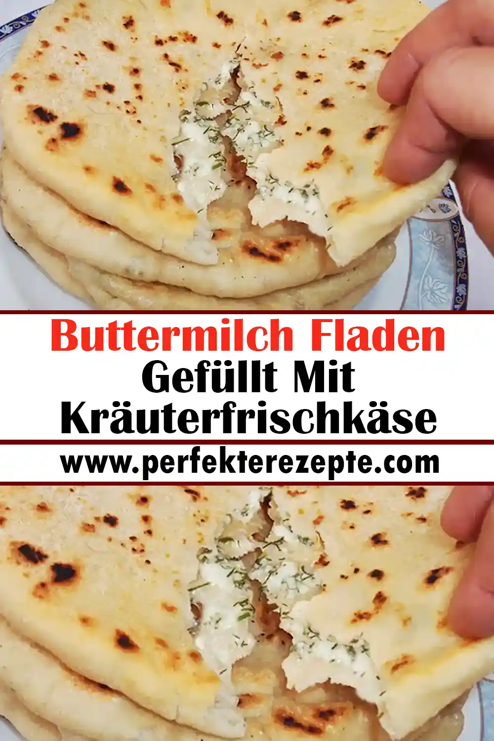 Buttermilch Fladen Gefüllt Mit Kräuterfrischkäse Rezept