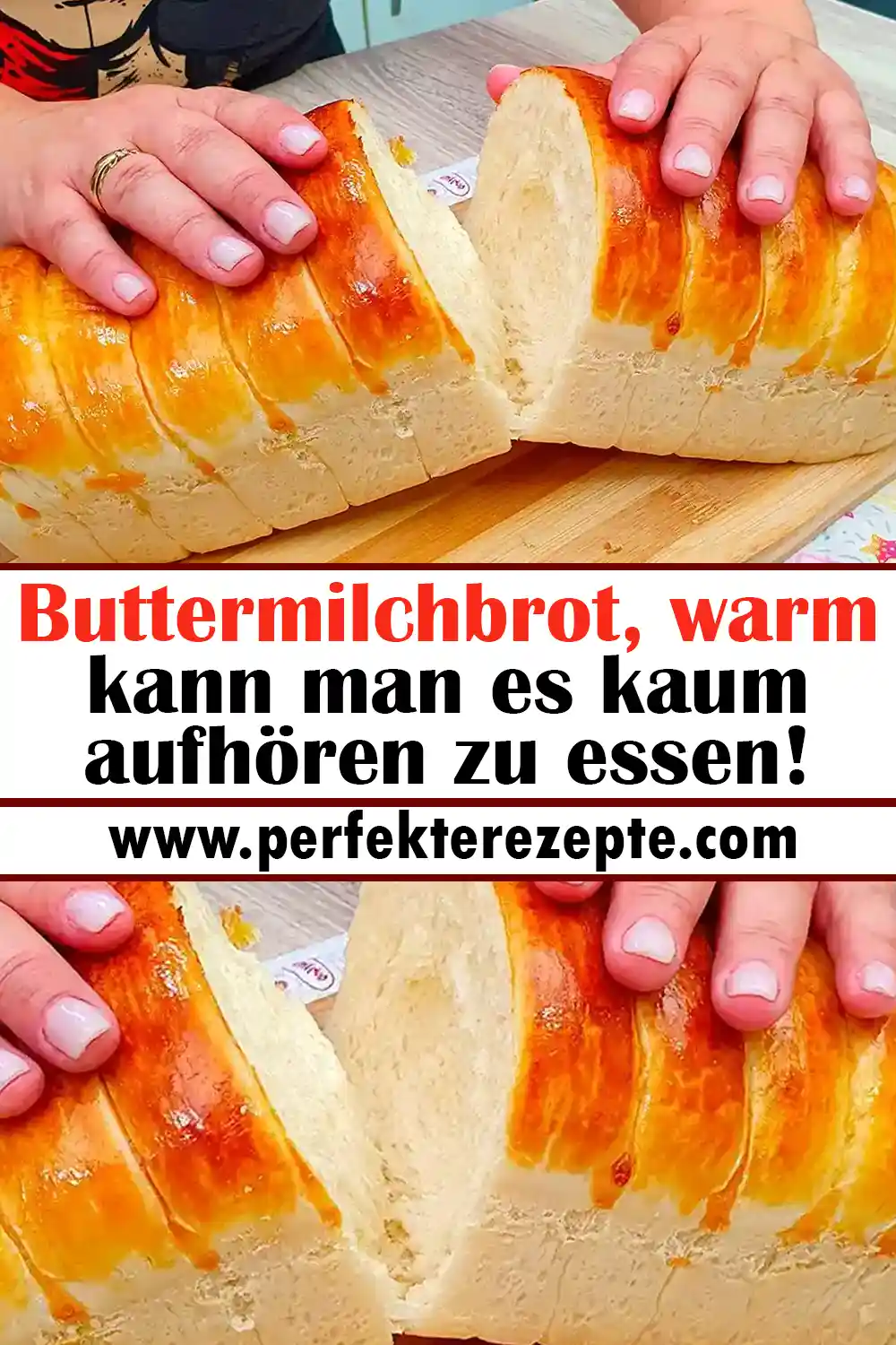 Buttermilchbrot Rezept, warm kann man es kaum aufhören zu essen!