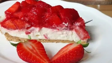 Cheesecake mit Erdbeeren ohne Backen Rezept