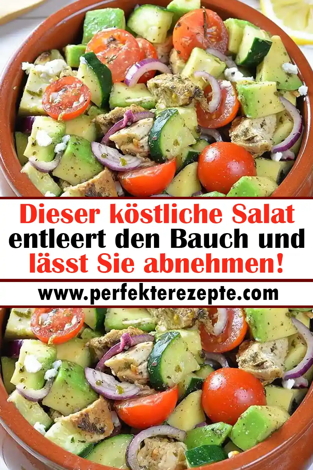 Dieser köstliche Salat Rezept entleert den Bauch und lässt Sie abnehmen!