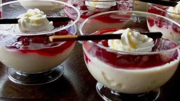 Eierlikörcreme mit Früchten Rezept