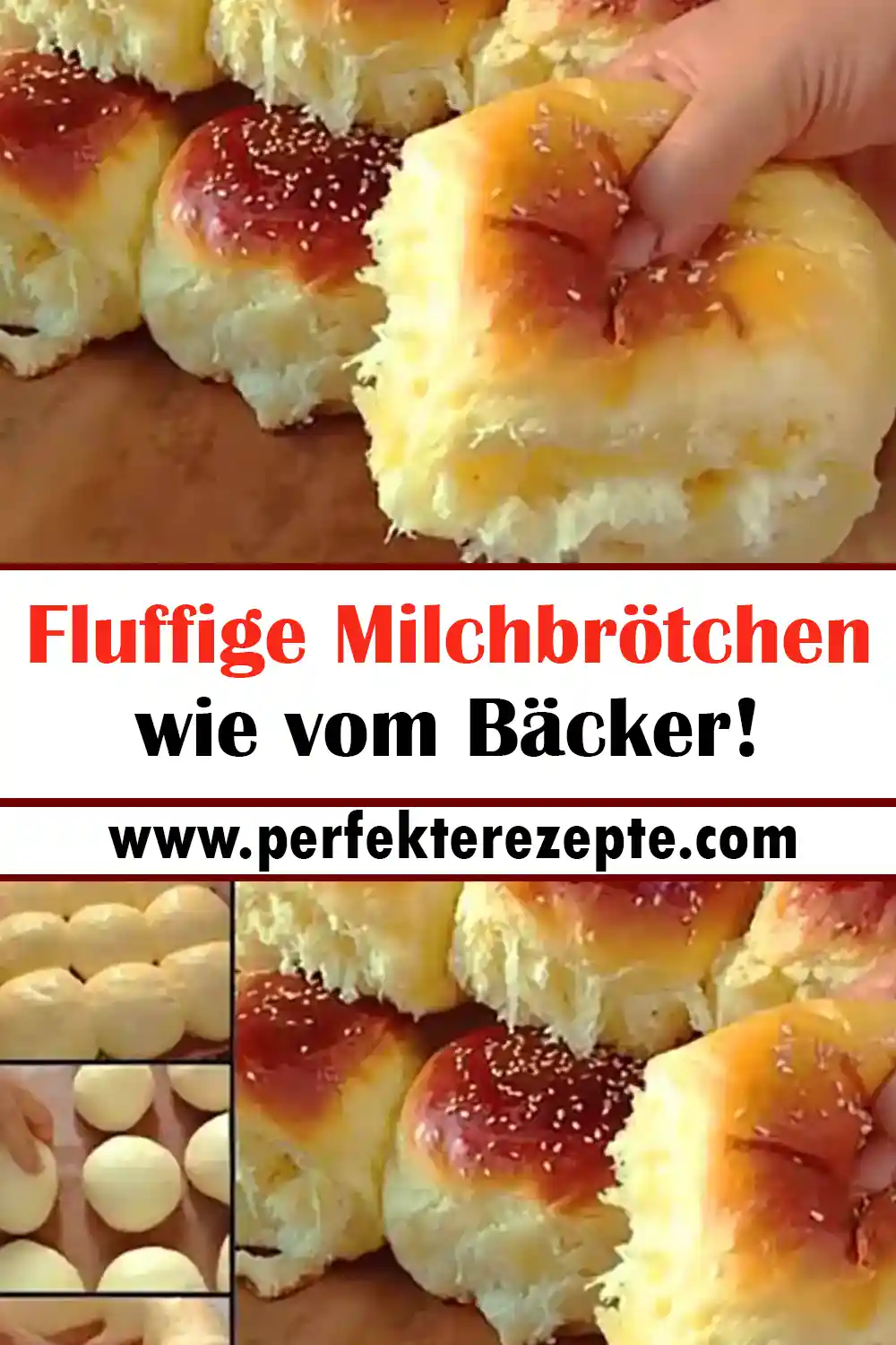 Fluffige Milchbrötchen Rezept wie vom Bäcker!