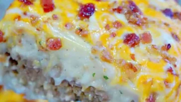 Für die ganze Familie, macht extrem Satt! Kartoffel Hack Auflauf Rezept