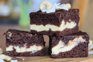 Gesunde Vanille-Kakao-Brownies mit Cottage Cheese Rezept