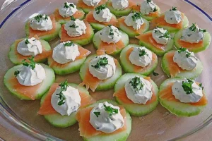 Gurken Lachs Häppchen Rezept