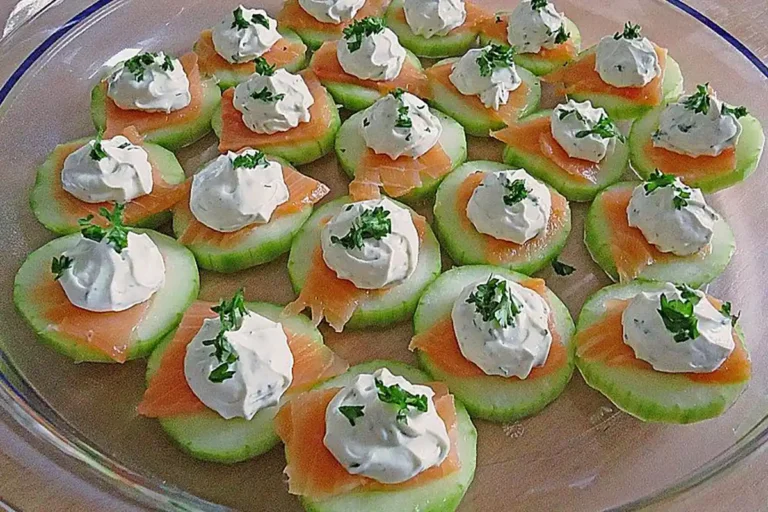 Gurken Lachs Häppchen Rezept