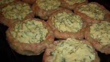 Hackfleisch-Nester mit Käse-Füllung aus dem Backofen Rezept