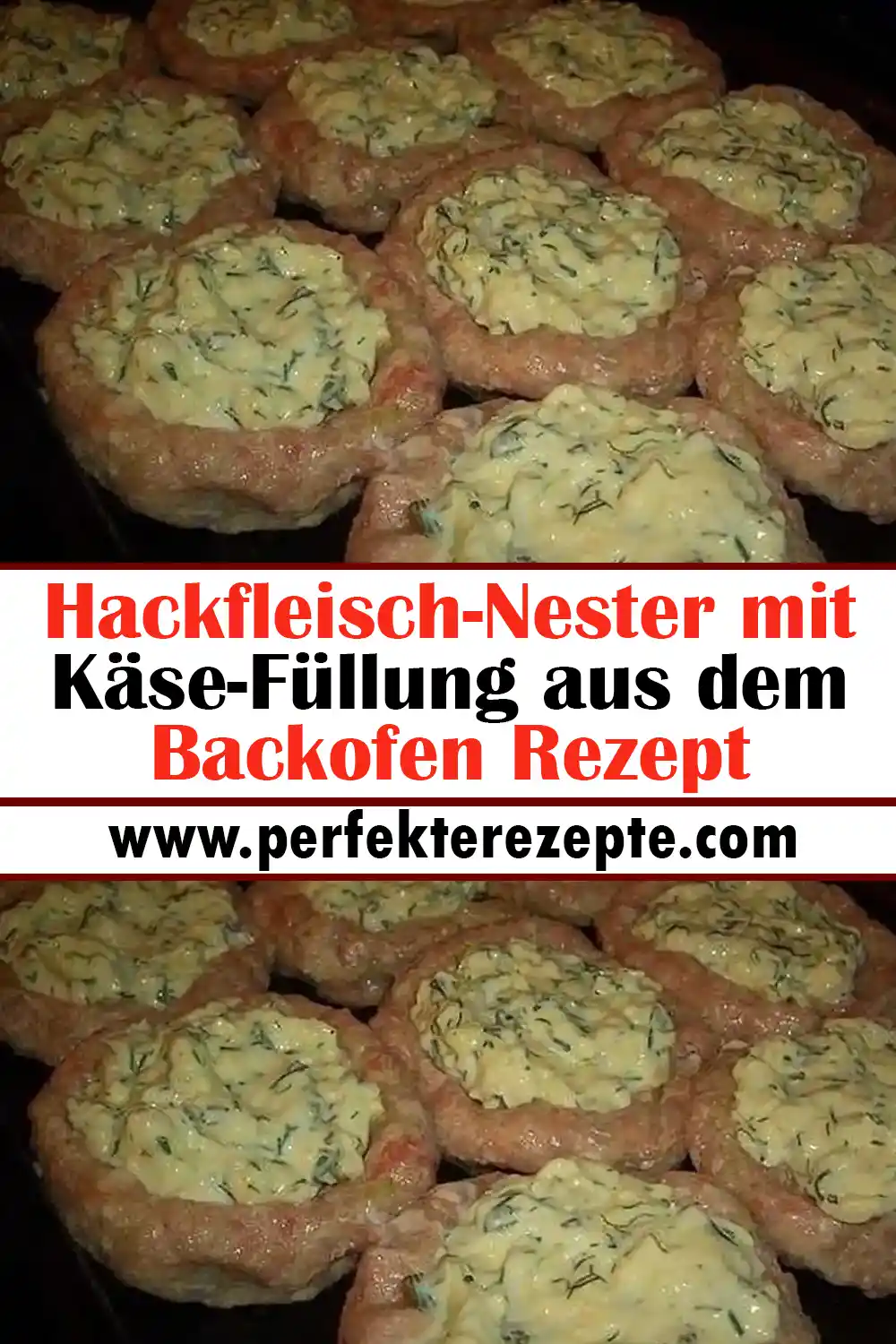 Hackfleisch-Nester mit Käse-Füllung aus dem Backofen Rezept