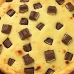 Käsekuchen mit kinderriegel und vanillepudding Rezept