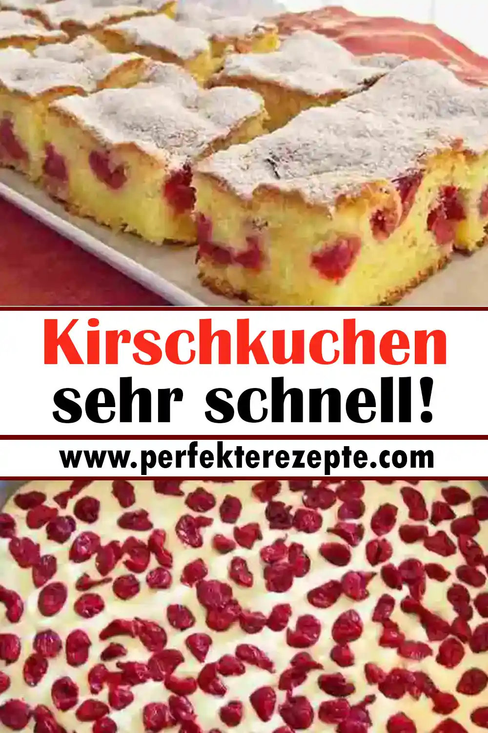 Kirschkuchen Rezept sehr schnell!