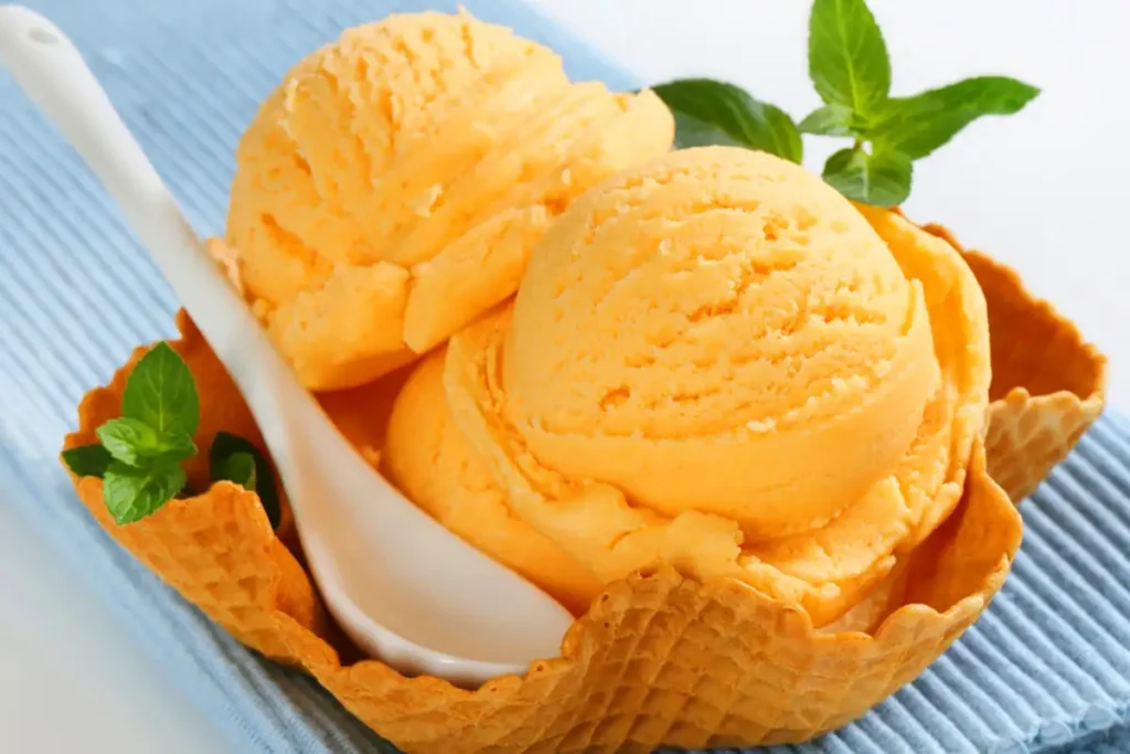 Orangeneis ohne Eismaschine Rezept