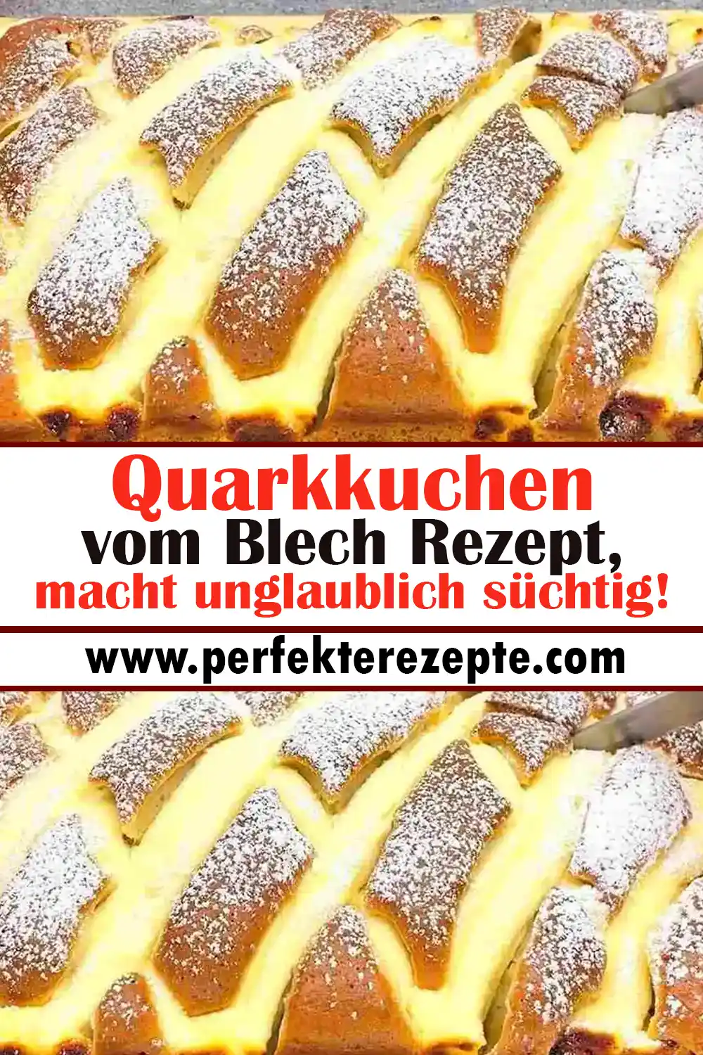 Quarkkuchen vom Blech Rezept, macht unglaublich süchtig!