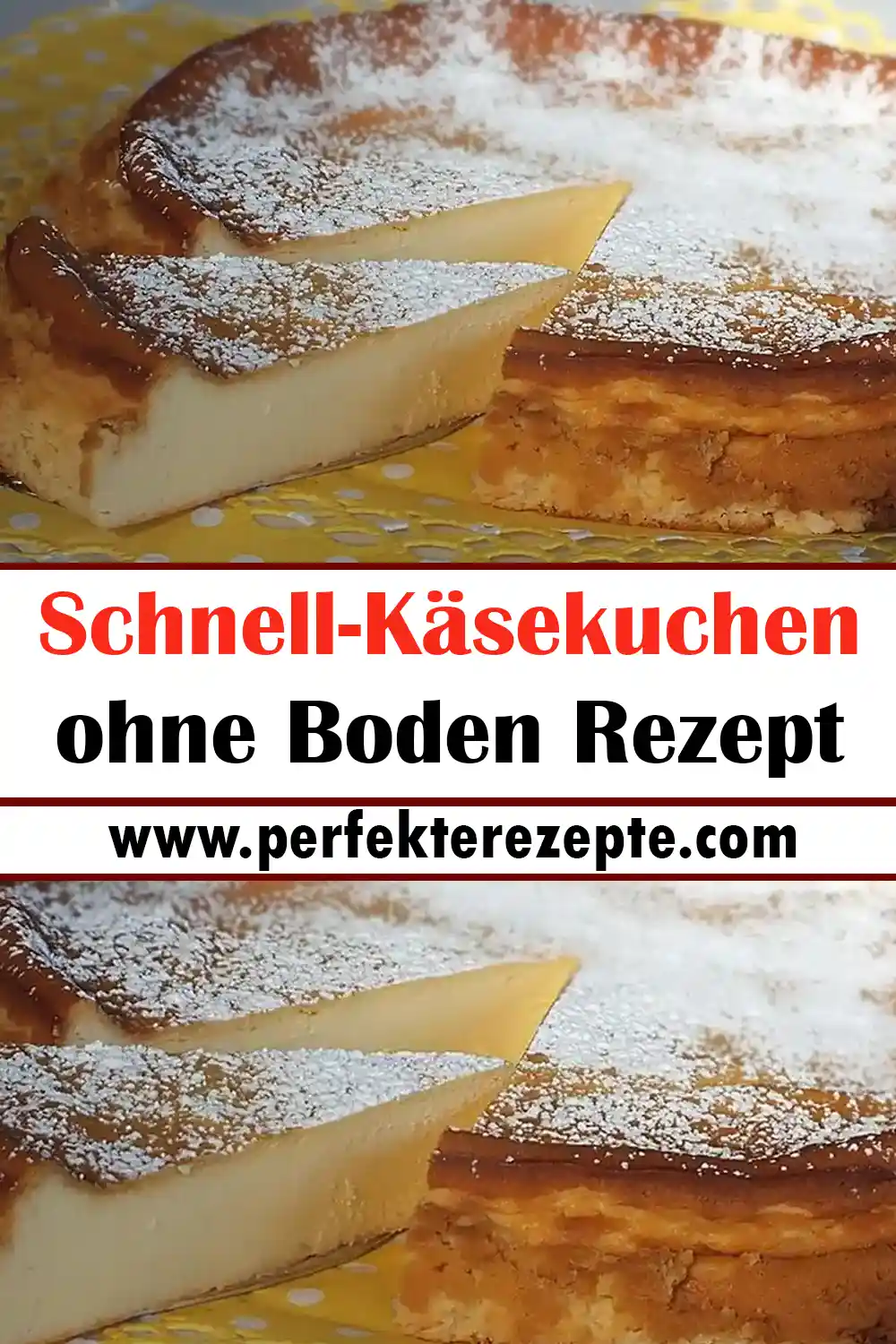 Schnell-Käsekuchen ohne Boden Rezept