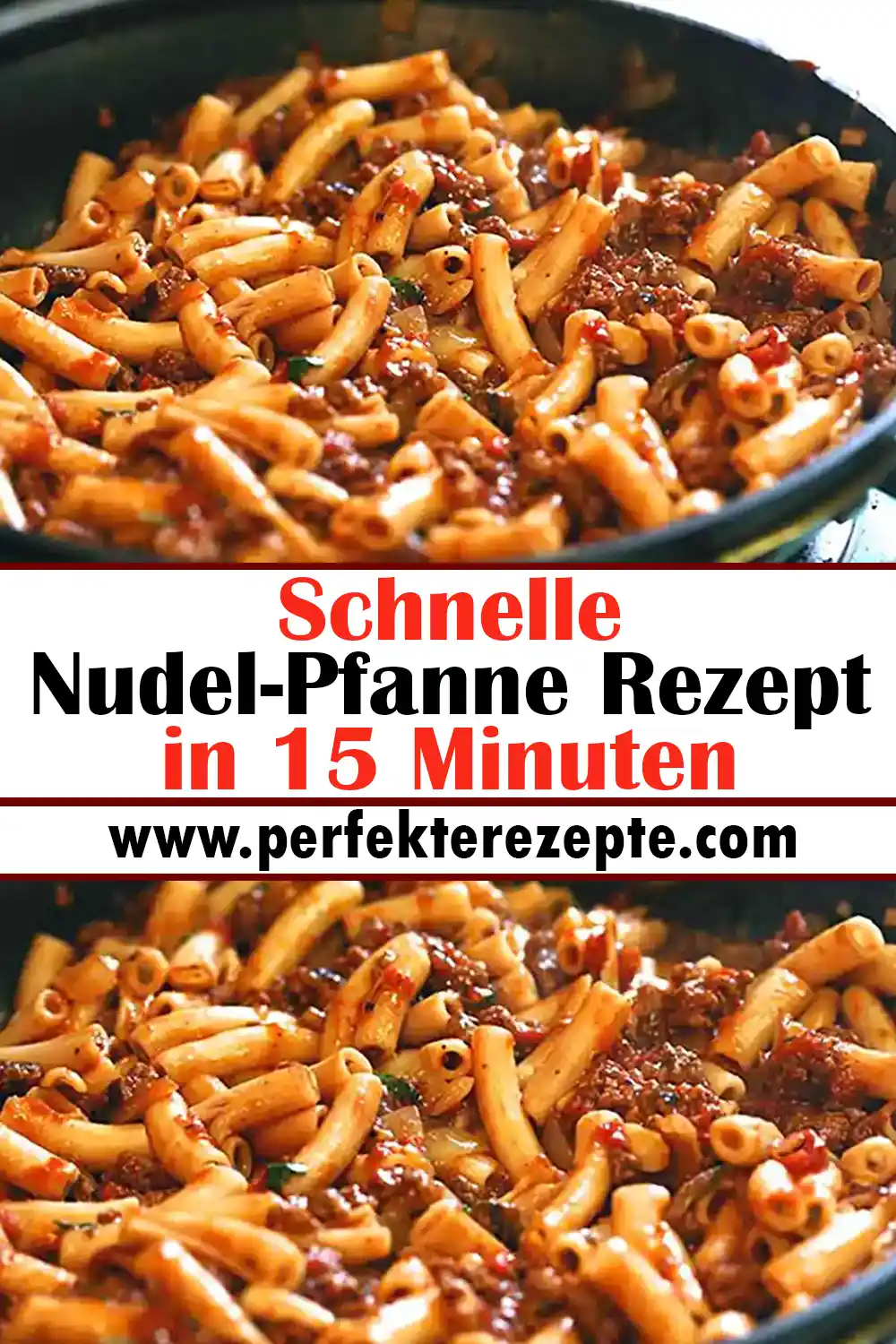 Schnelle Nudel-Pfanne Rezept in 15 Minuten