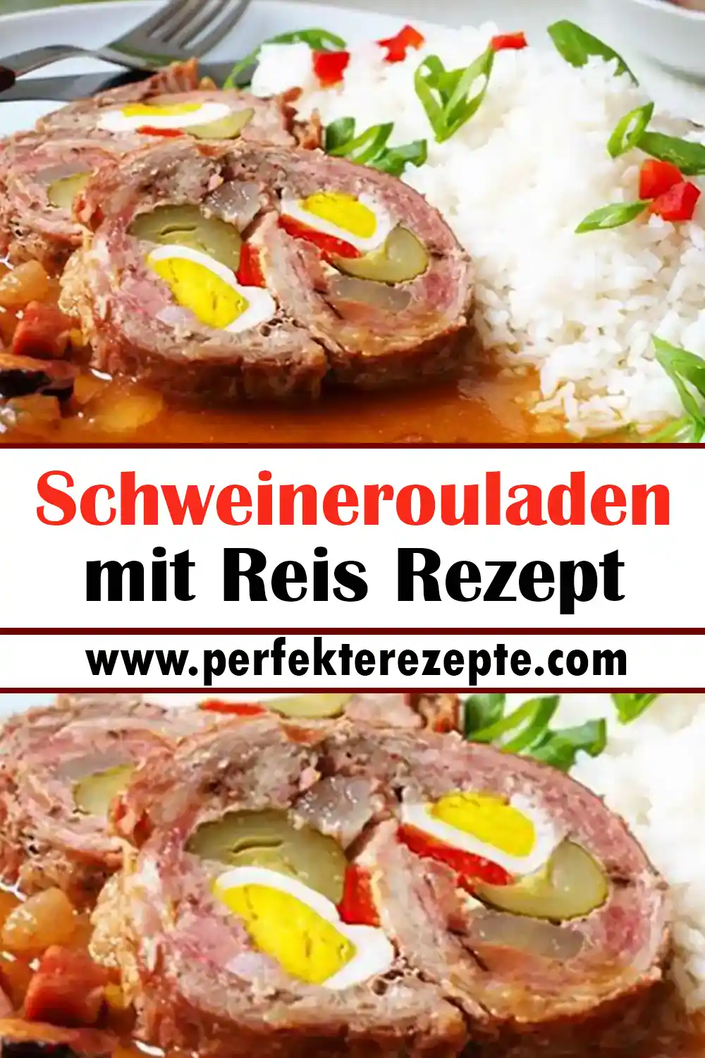 Schweinerouladen mit Reis Rezept