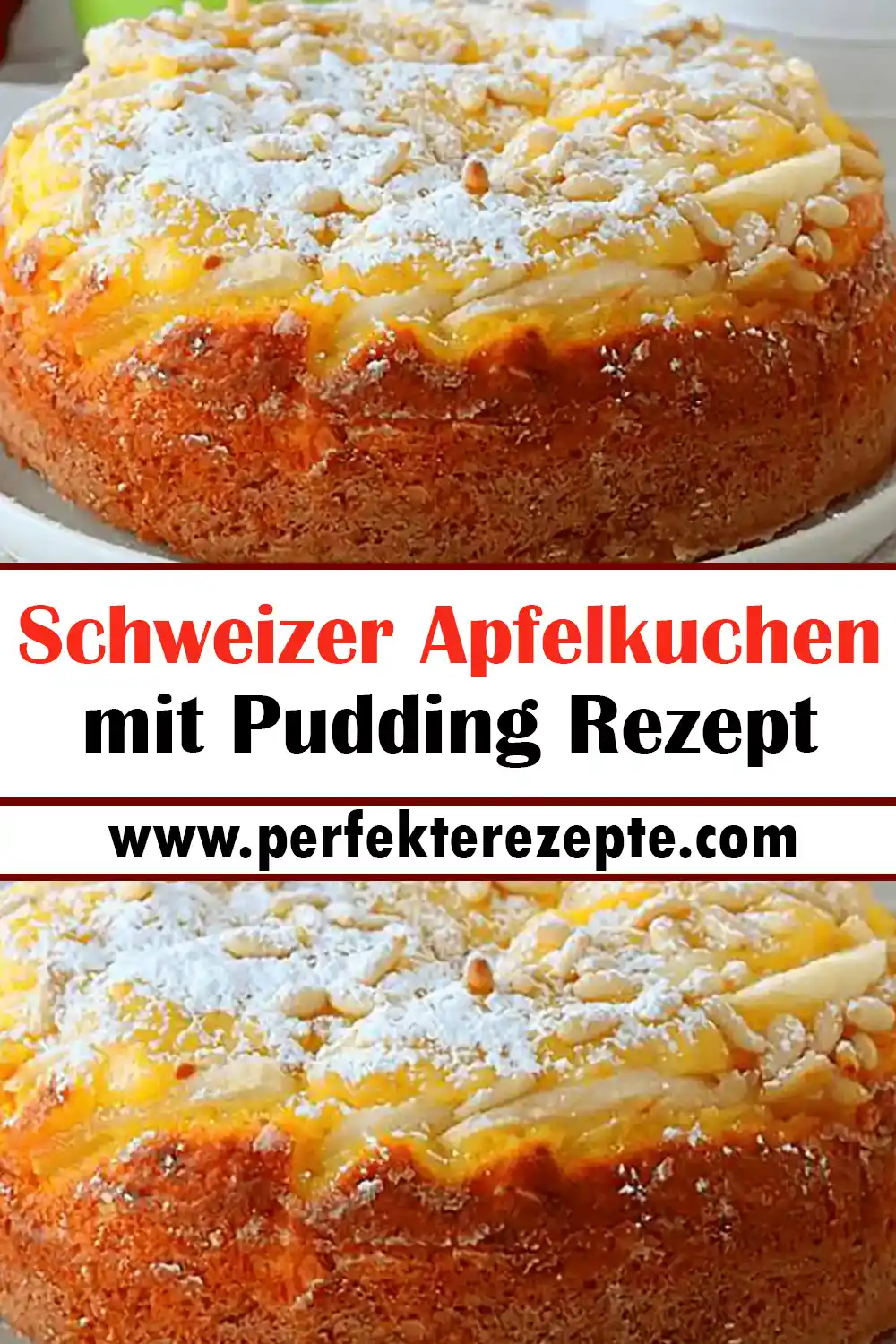 Schweizer Apfelkuchen mit Pudding Rezept