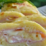 Super leckere Herzhafte Roulade mit Schinken und Käse Rezept