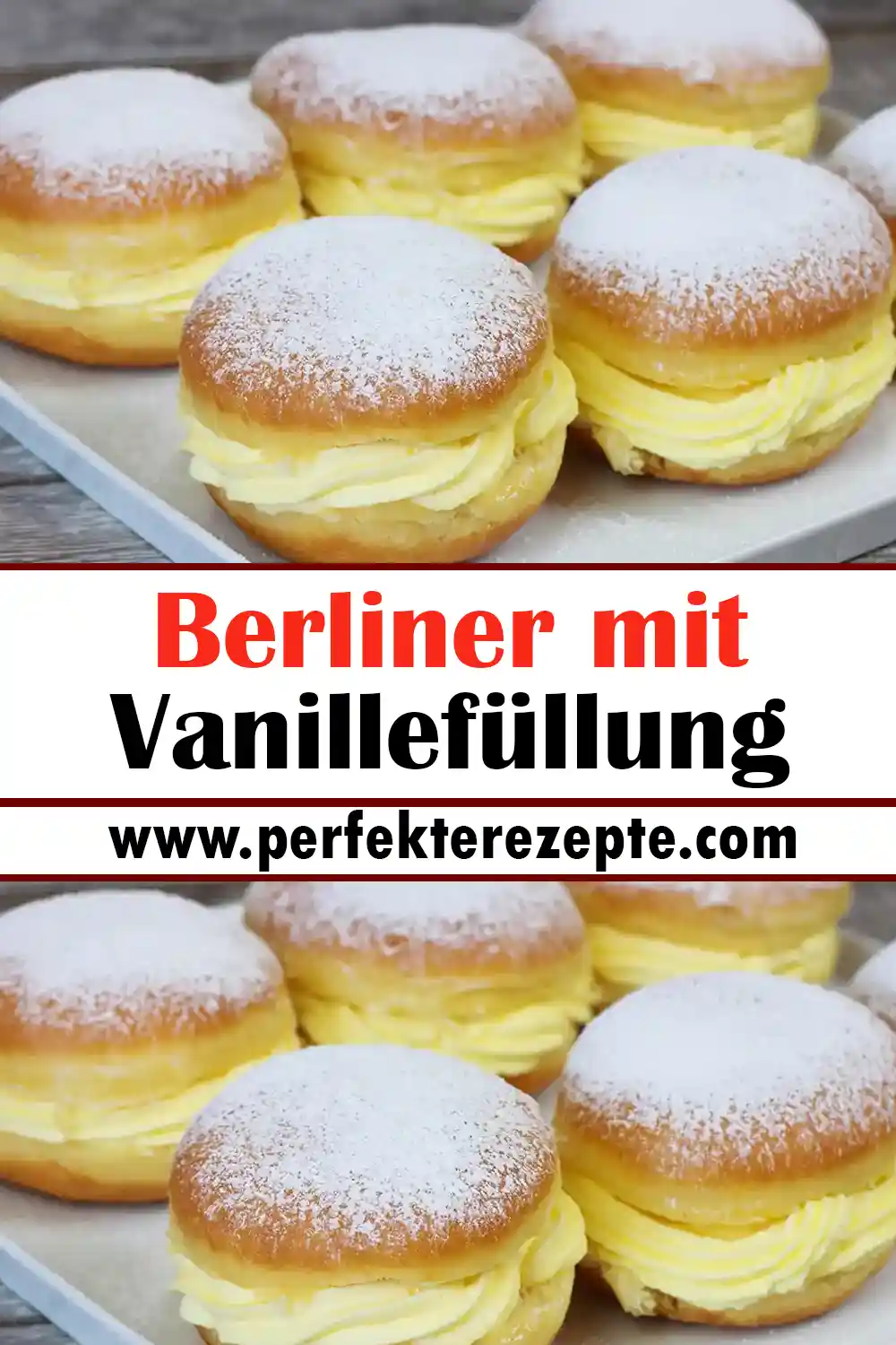 Berliner mit Vanillefüllung Rezept