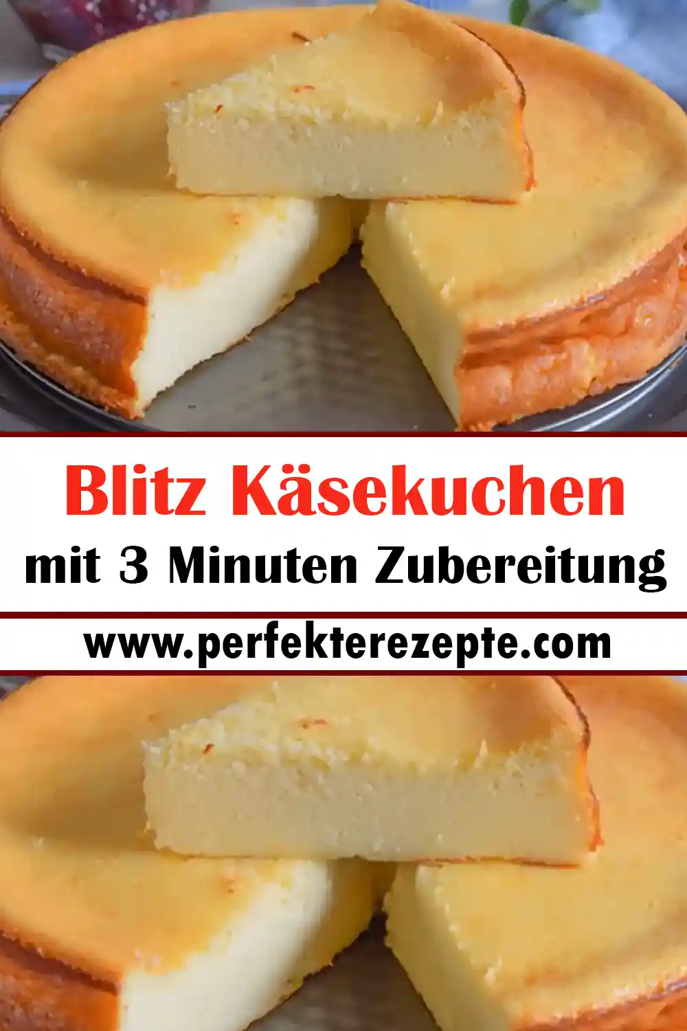 Blitz Käsekuchen Rezept mit 3 Minuten Zubereitung