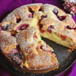 Blitz Kirschkuchen mit Vanillepudding Rezept