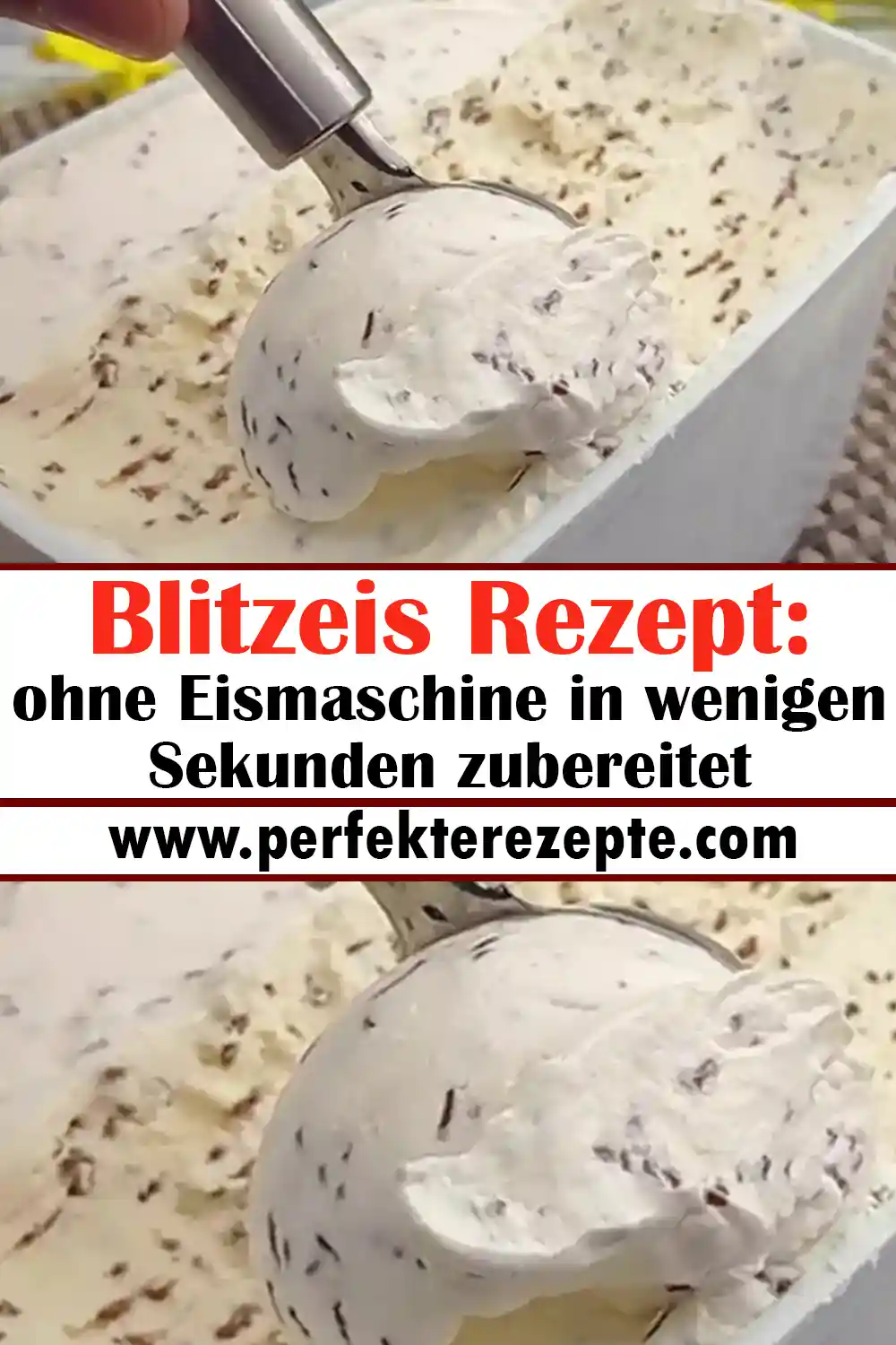 Blitzeis Rezept: ohne Eismaschine in wenigen Sekunden zubereitet