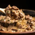 Boeuf Stroganoff Rezept, es schmeckt köstlich