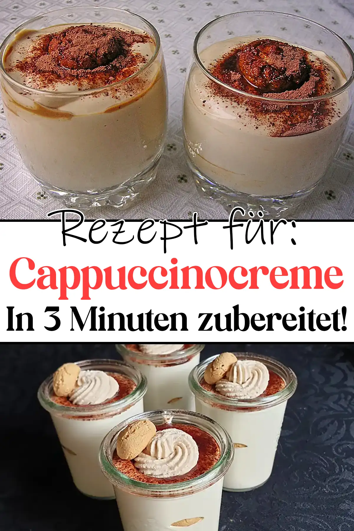Cappuccinocreme Rezept: In 3 Minuten zubereitet!