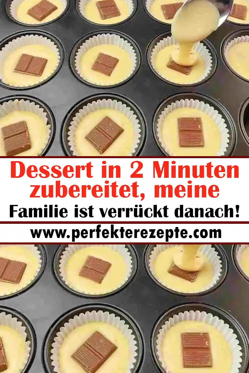 Dessert Rezept in 2 Minuten zubereitet, meine Familie ist verrückt danach!