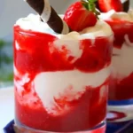 Hausgemachte Leckermäulchen-Creme mit Erdbeerpüree Rezept