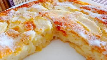 Joghurtkuchen mit Äpfeln Rezept so köstlich, dass er auf der Zunge schmilzt!