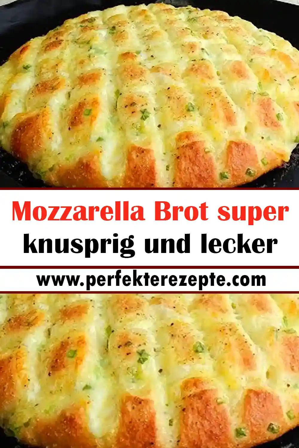 Mozzarella Brot super knusprig und lecker Rezept