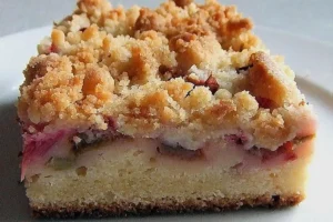 Rhabarber Streuselkuchen Rezept: Blitzschnell gemach!