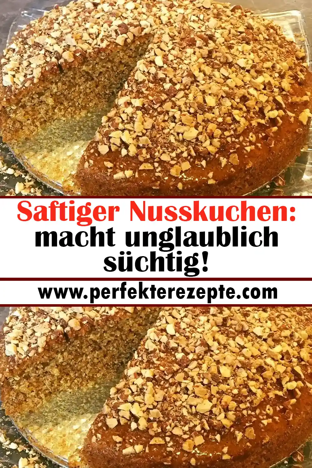 Saftiger Nusskuchen Rezept: macht unglaublich süchtig!