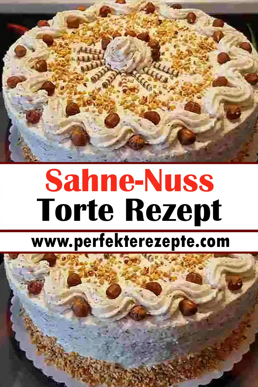 Sahne-Nuss-Torte Rezept