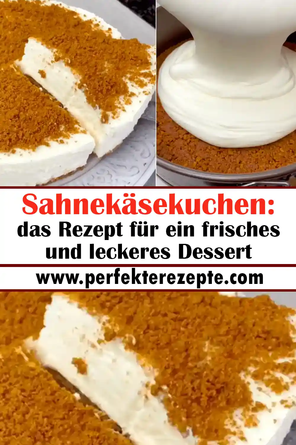 Sahnekäsekuchen: das Rezept für ein frisches und leckeres Dessert