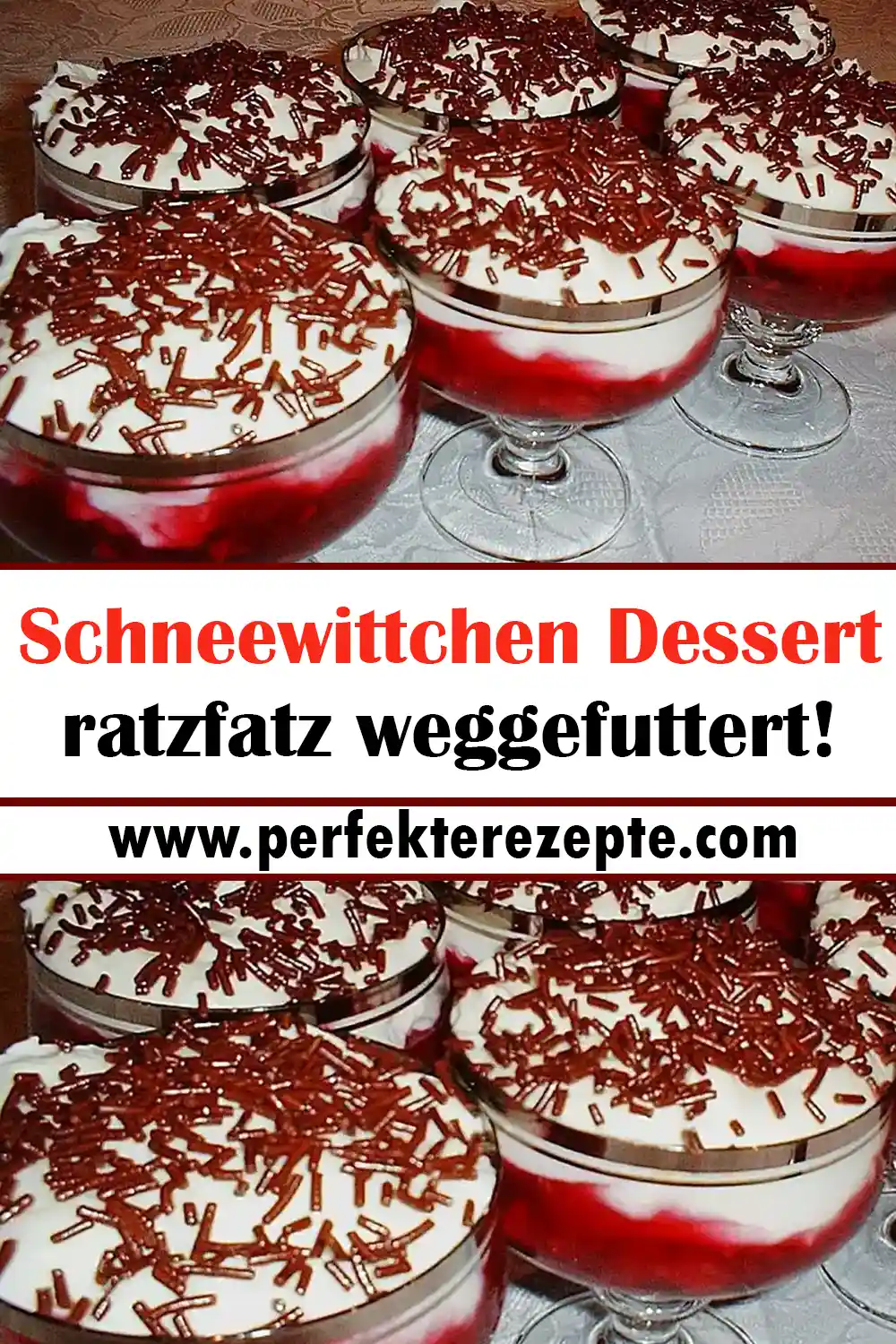 Schneewittchen Dessert Rezept ratzfatz weggefuttert!