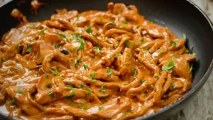 Schnitzelstreifen In Senfsahnesosse Rezept, Schnelles Abendessen