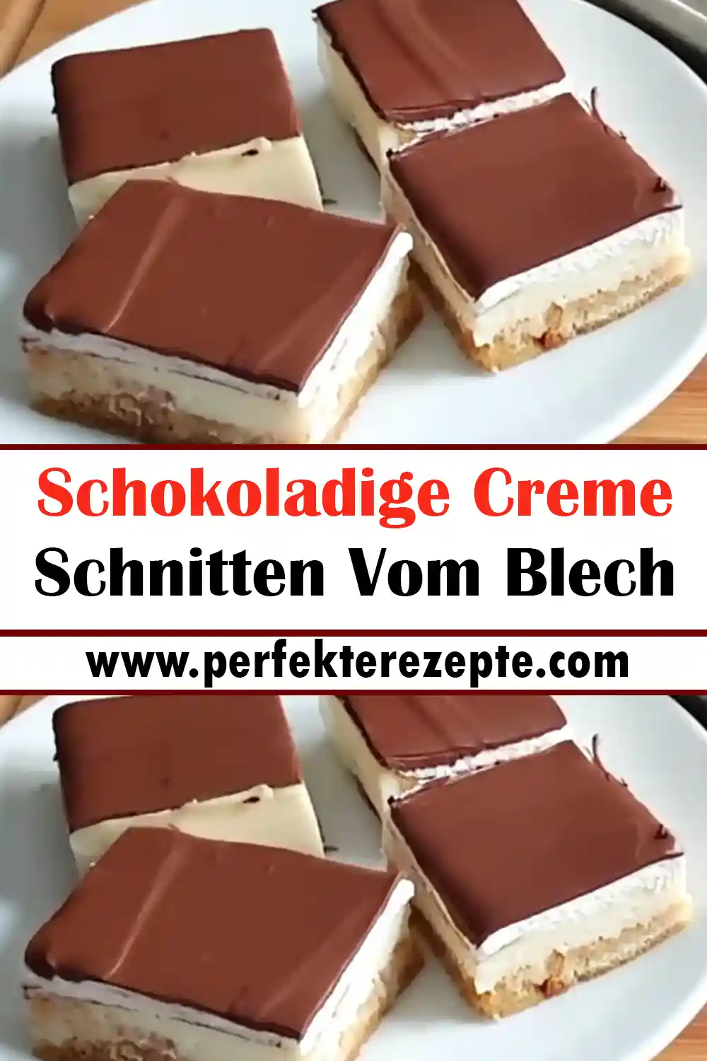 Schokoladige Creme Schnitten Vom Blech Rezept