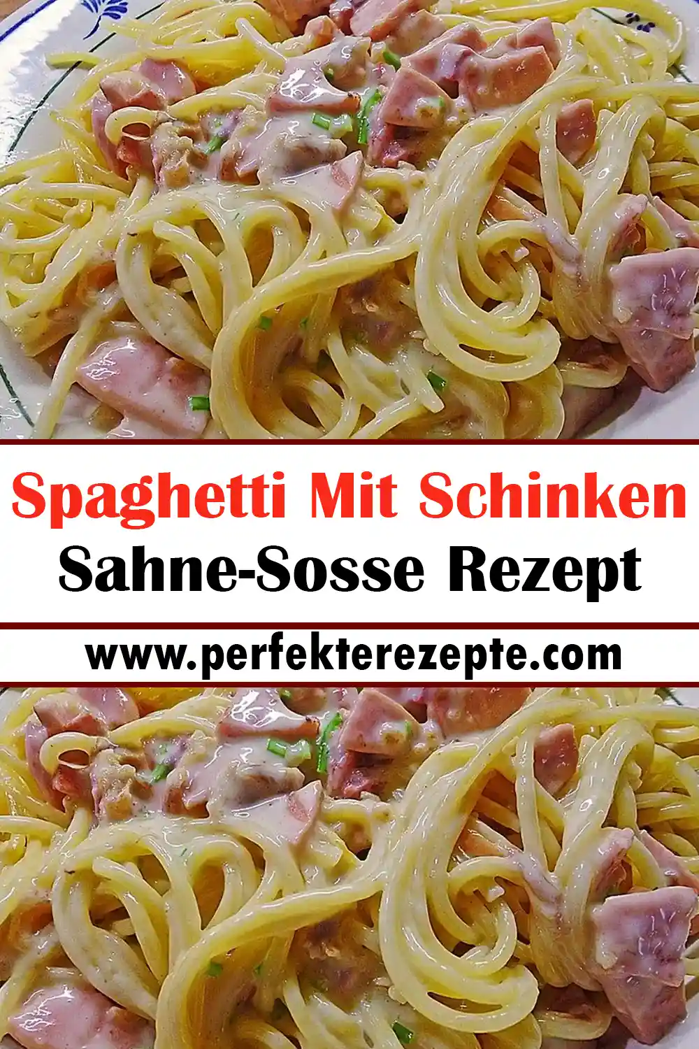 Spaghetti Mit Schinken Sahne-Sosse Rezept
