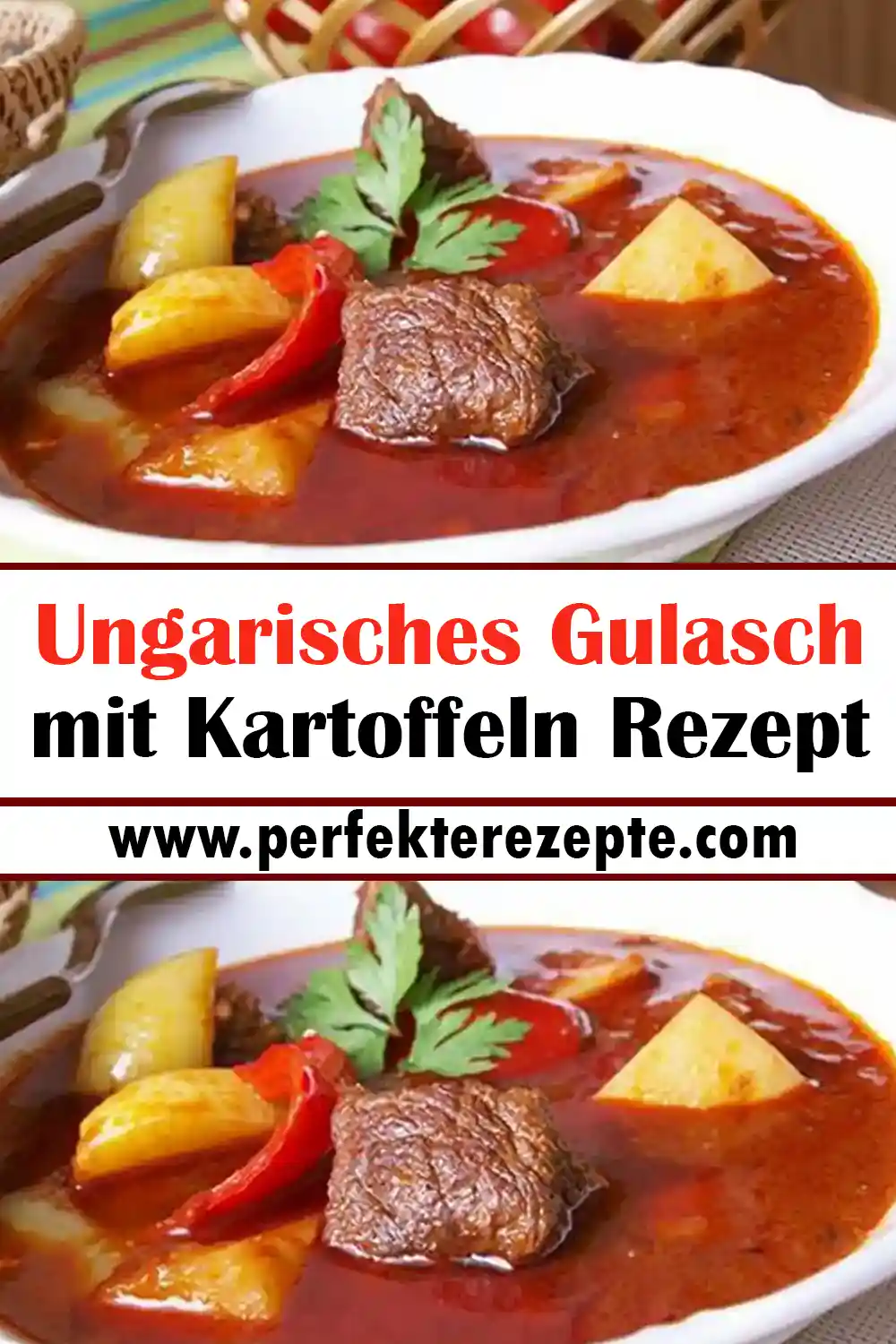 Ungarisches Gulasch mit Kartoffeln Rezept