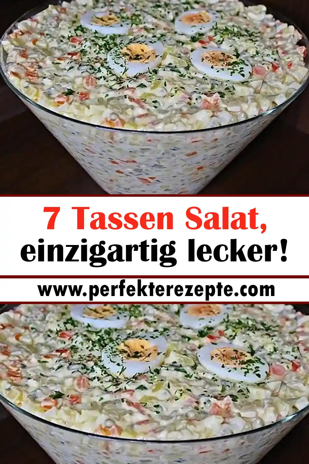 7 Tassen Salat Rezept, einzigartig lecker!